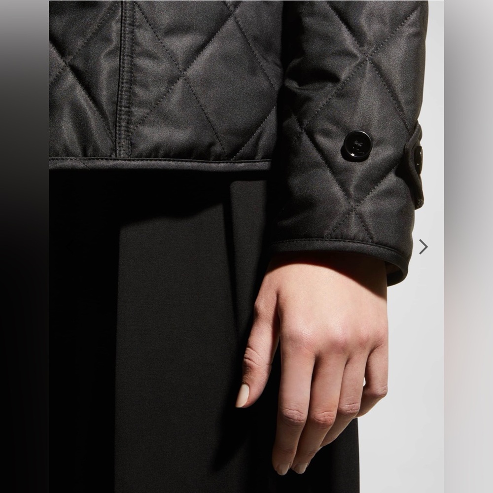 Burberry Fernleigh Quilted Jacket Black Check Lined XL - Picture 9 of 16